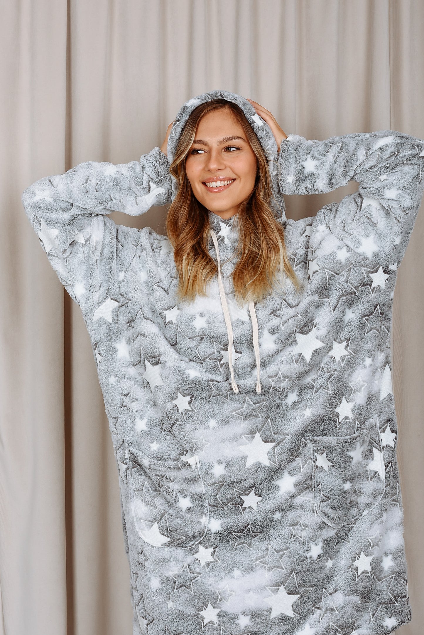 Pijamanta Gray Stars Glow