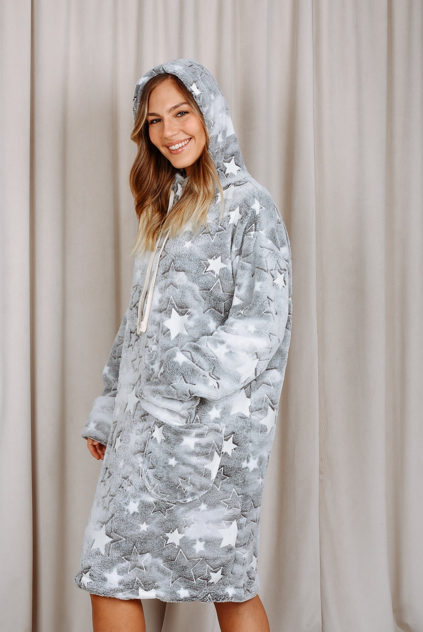 Pijamanta Gray Stars Glow