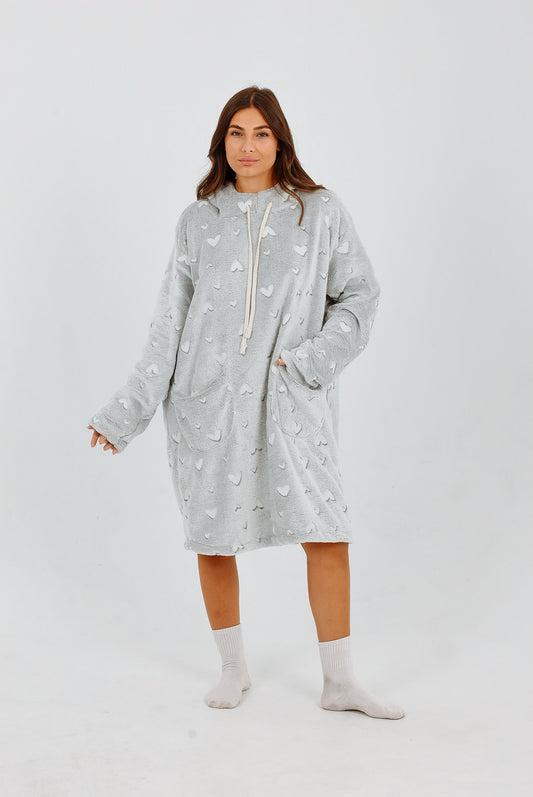 Pijamanta Gray Heart Glow